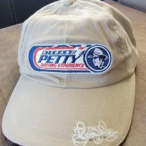 New Richard Petty Driving Experience Adjustable Khaki Hat 1-800-Be-Petty